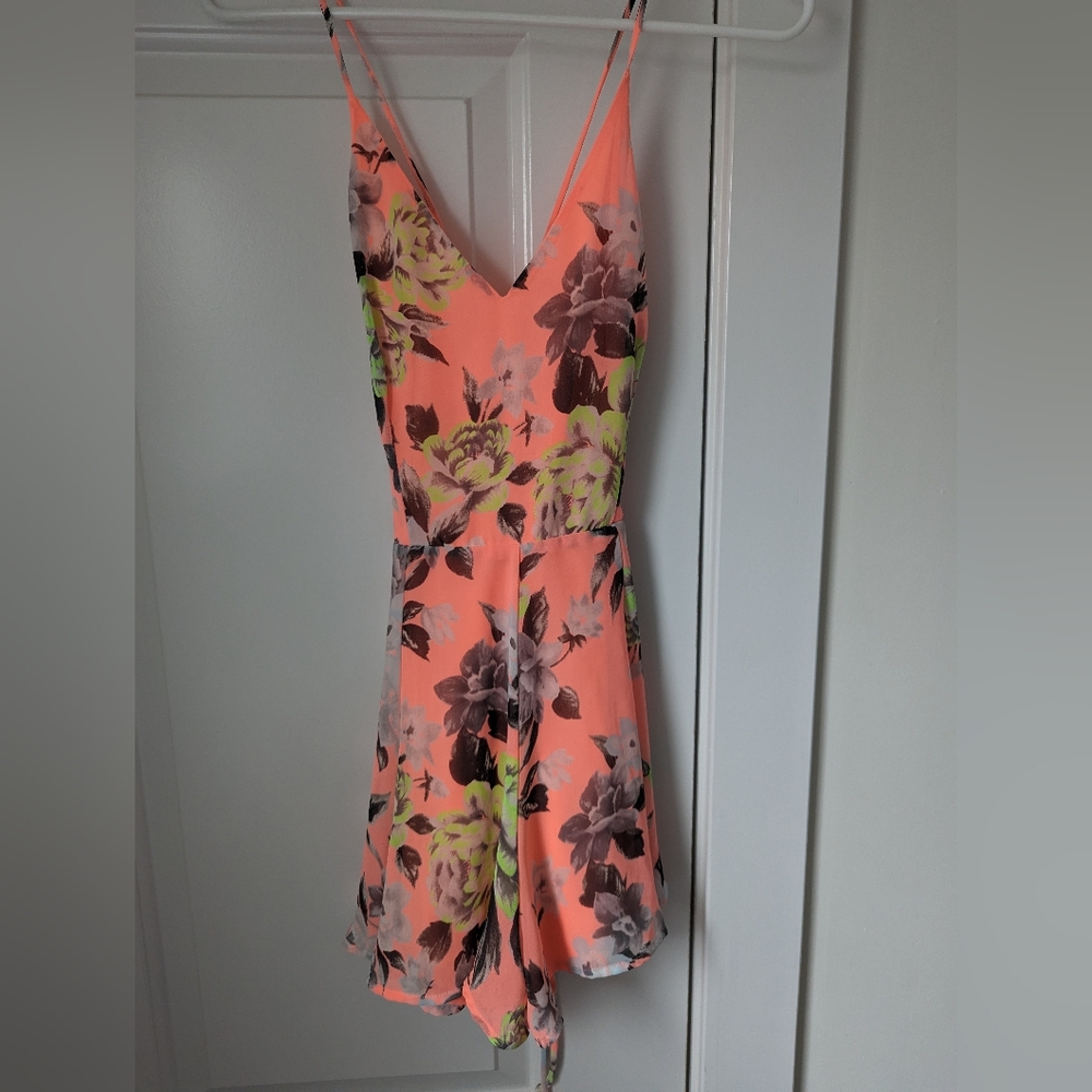 Neon Floral Romper